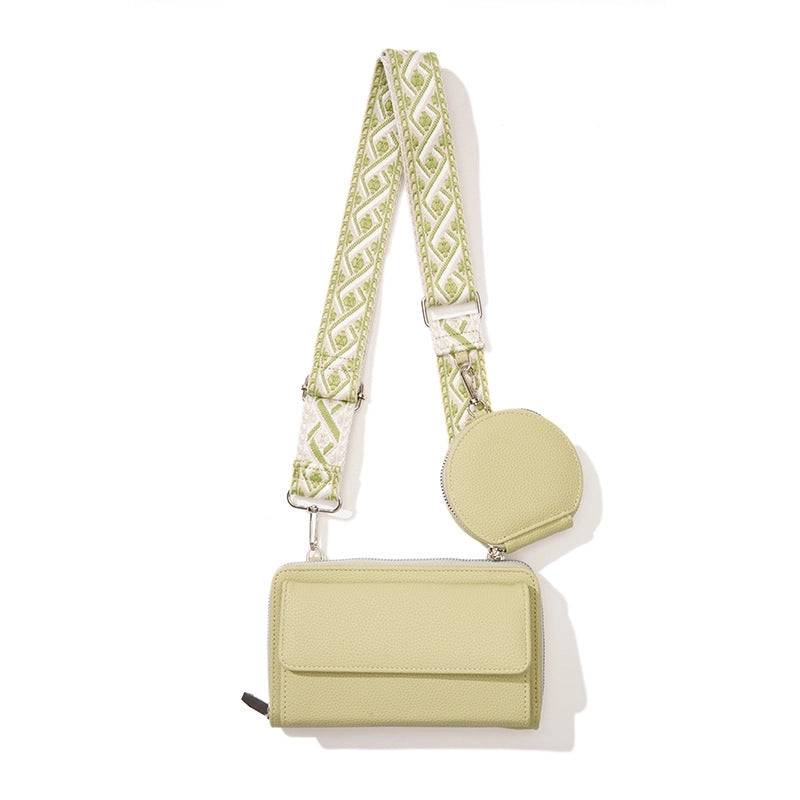 Women's Small Pu Leather Geometric Elegant Square Zipper Bag Sets