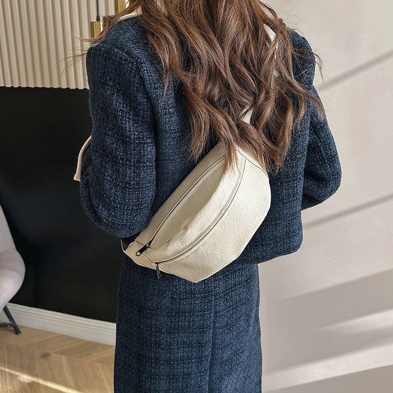 Women's Vintage Style Classic Style Solid Color Pu Leather Waist Bags
