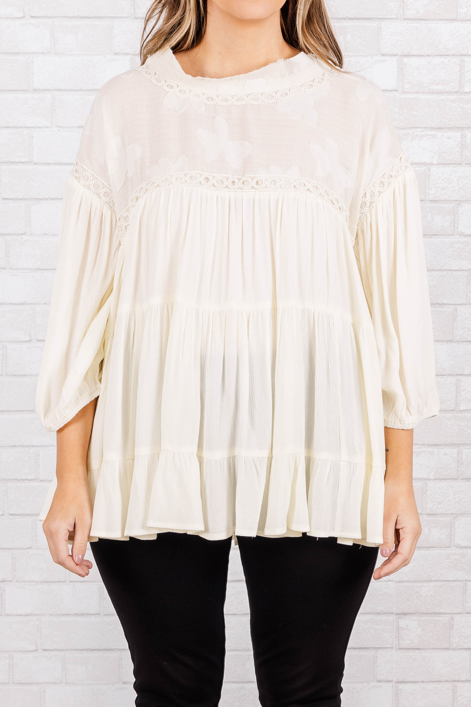 Pretty Soul Top. Cream