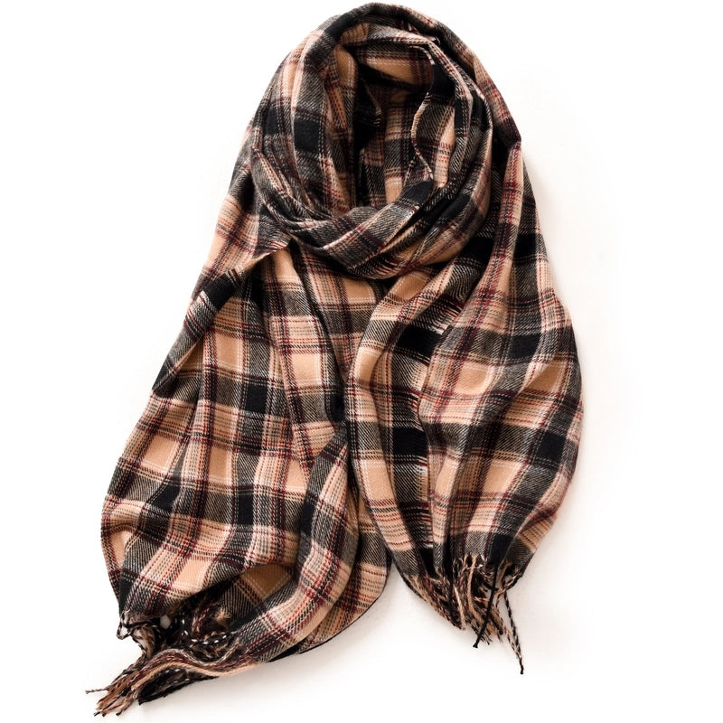 Women's Casual Streetwear Plaid Polyester Scarf