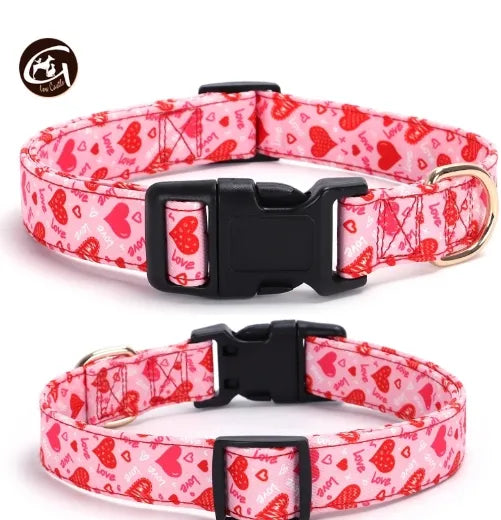 Casual Elegant Minimalist Polyester St. Patrick Valentine'S Day Letter Heart Shape Pet Collar
