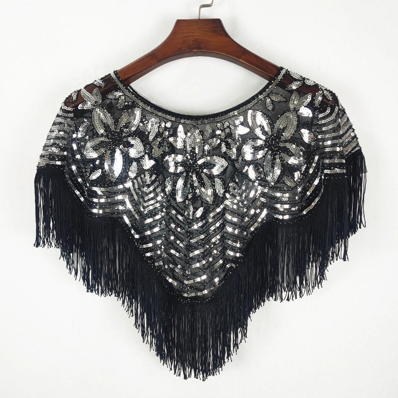 Sequined Shawl Tassel Ladies Summer Sunscreen Thin Coat Mesh Embroidered Beads Outside The Dress Europe And The United States