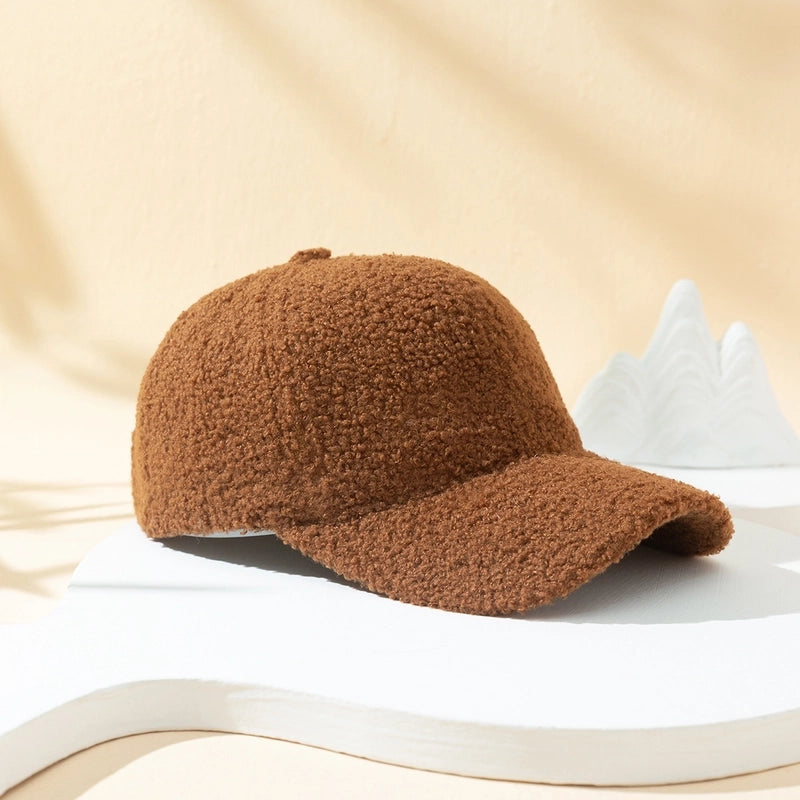 Unisex Minimalist Solid Color Streetwear Solid Color Curved Eaves Baseball Cap