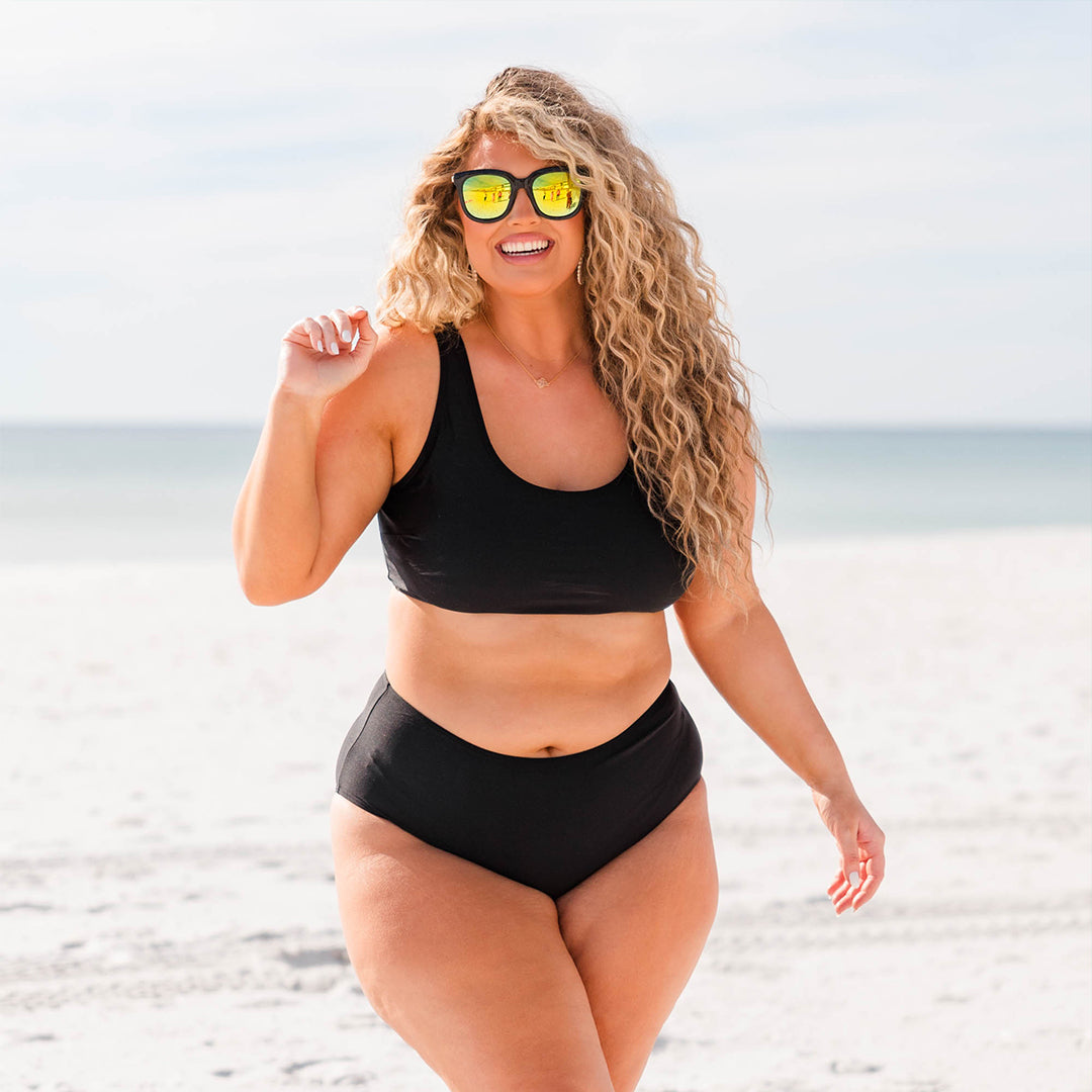 Beauty From Within Swim Bottom. Black