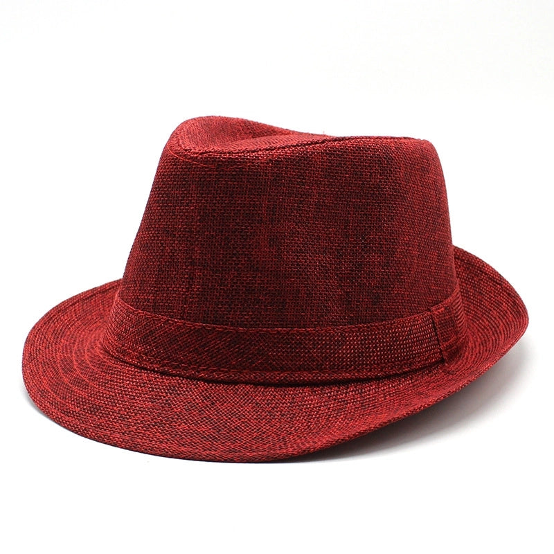 New Black And White Korean Style Summer Unisex Hat Top Hat British Gentleman Hat Jazz Cowboy Sun Hat