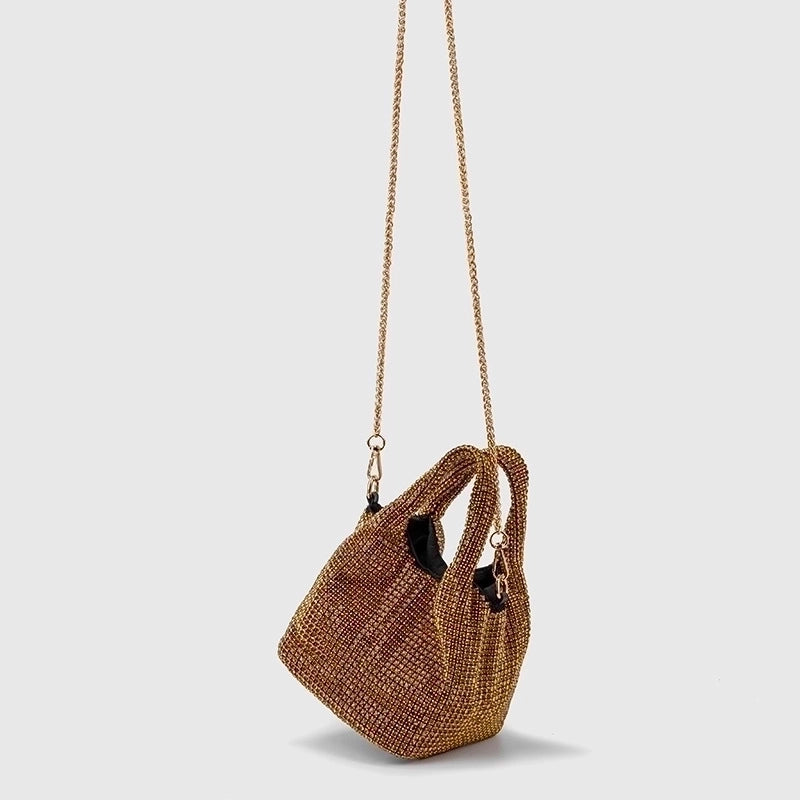Women's Medium Arylic Gradient Color Solid Color Streetwear Bucket Magnetic Buckle Handbag Crossbody Bag