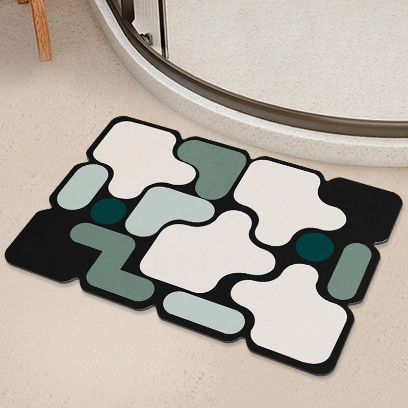Cute Geometric Diatom Ooze Carpet Bathing
