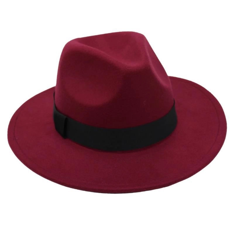 Beach Ferdo Hat Tie-dyed Top Hat Jazz Hat Men And Women Felt Hat Temperament Woolen Hat Trend