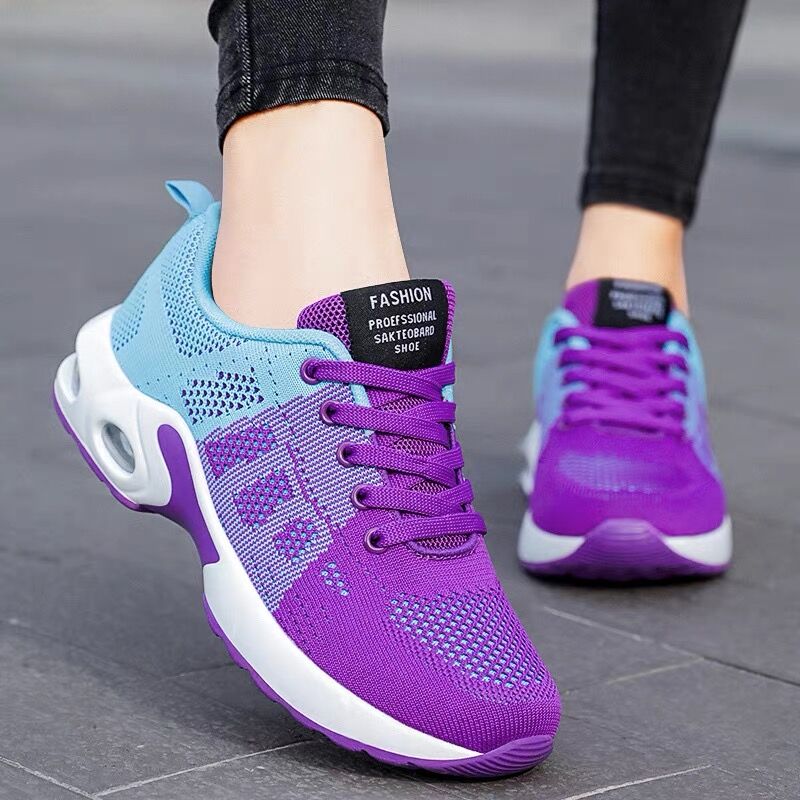 business Ladies Trainers Casual Mesh Sneakers Pink Women Flat Shoes Lightweight Soft Sneakers Breathable Footwear Basket Shoes Plus Size