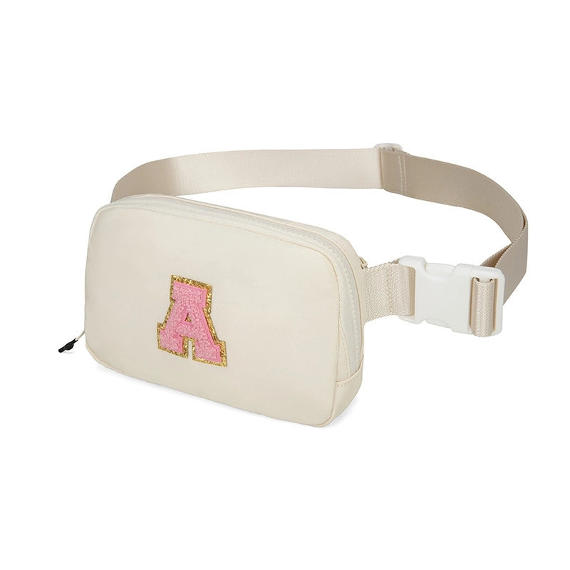 Women's Streetwear Letter Nylon Waist Bags