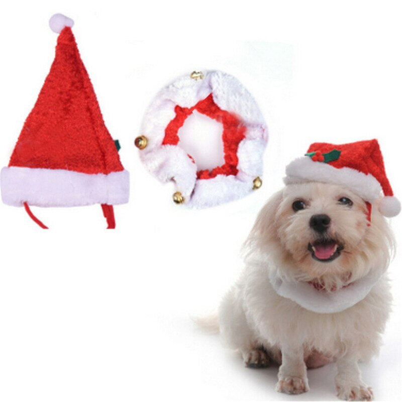 Big Beard Christmas Dog Hat