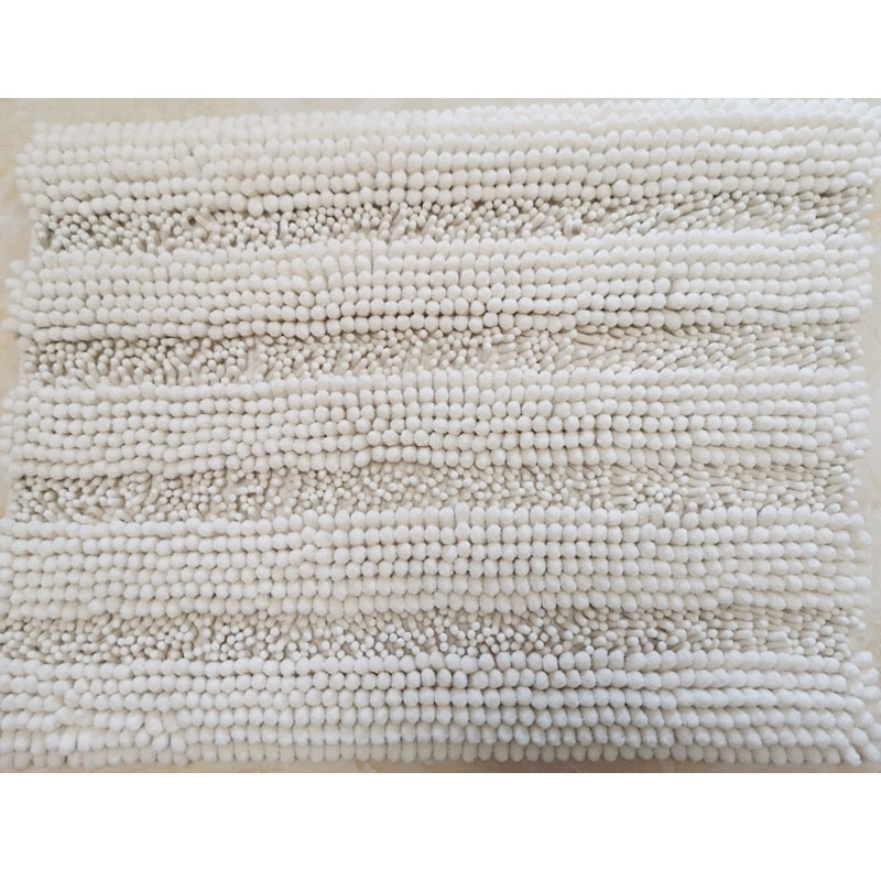 Super soft large grain thick tufted chenille floor mat machine washable suitable for study living room bathroom kitchen