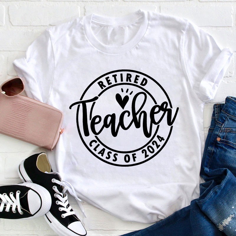 Personalized Looking Forward To Retirement Teacher T-Shirt