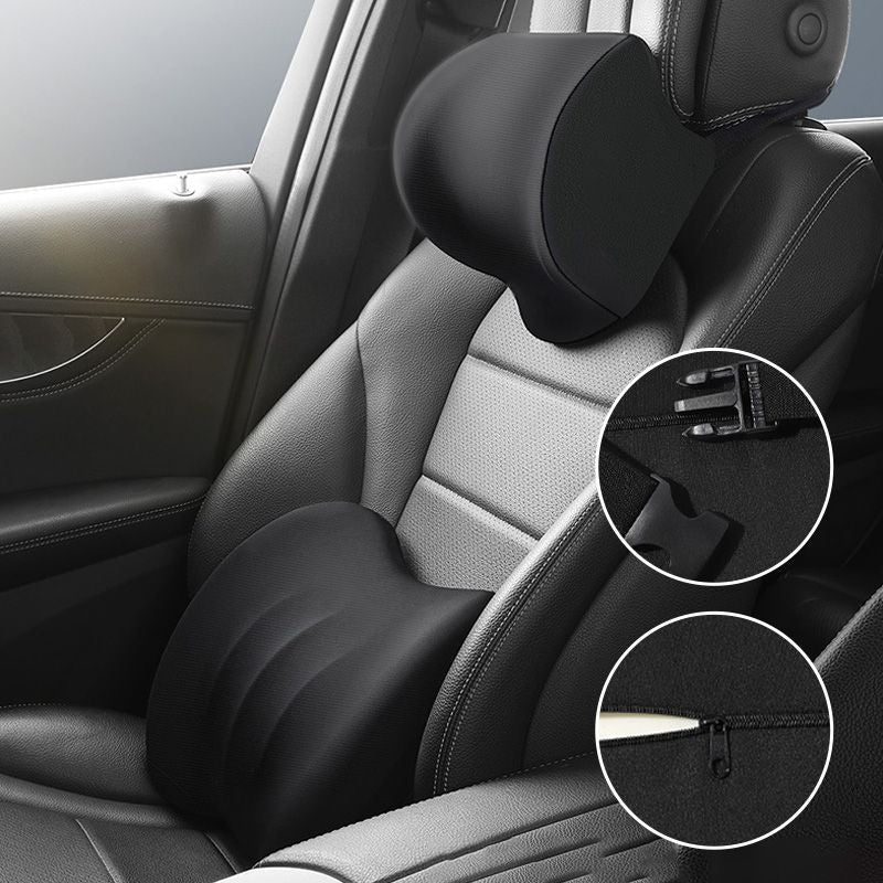 馃敟Hot sale鉁?Ergonomic Car Seat Headrest & Lumbar Cushion