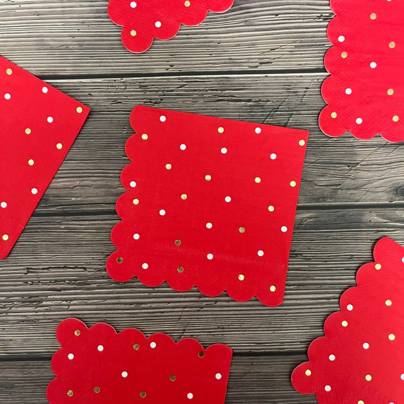 Christmas Modern Style Classic Style Polka Dots Wood Pulp Tableware
