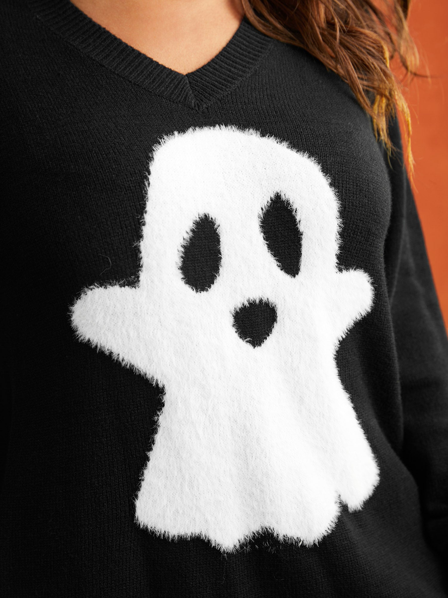 Mink Touch Ghost Printed Pullover