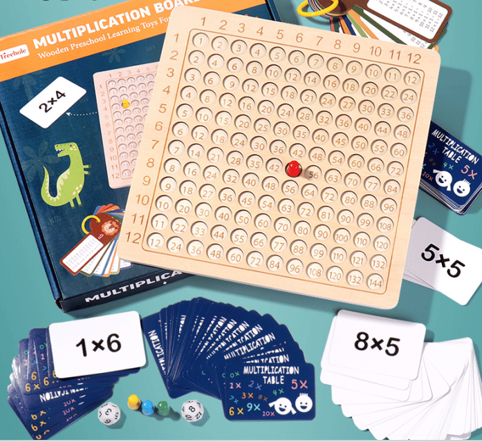 💥  Promotion- SAVE 48% OFF- Wooden Multiplication Board Game - BUY 2 GET EXTRA 10 % OFF & FREE SHIPPING!
