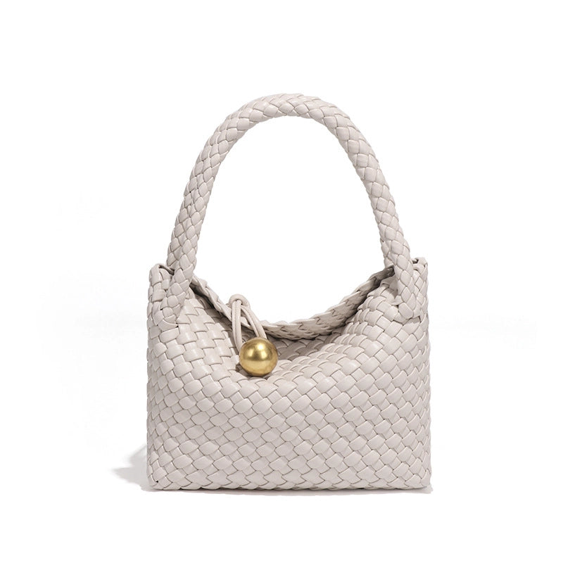 Women's Small Pu Leather Solid Color Elegant Vintage Style Streetwear Square Buckle Handbag