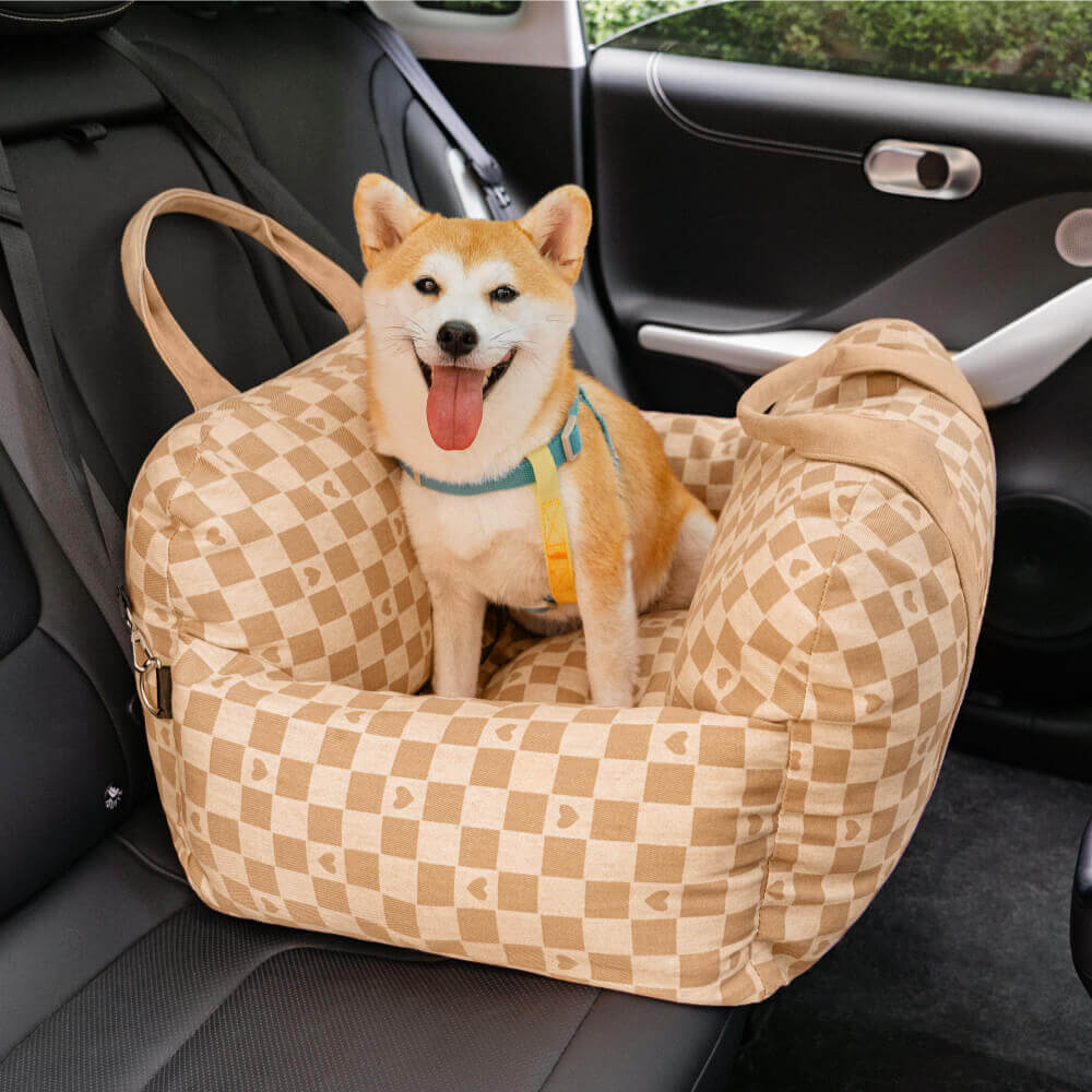 Travel Safety Puppy Dog Car Seat Bed - First Class