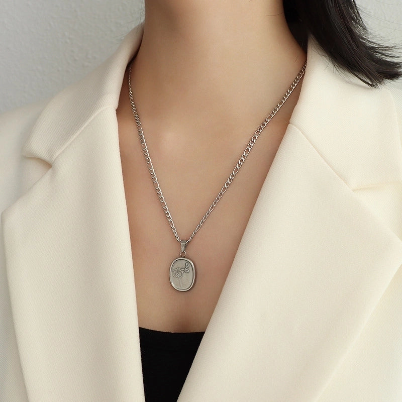 Fashion Geometric 304 Stainless Steel 18K Gold Plated Plating Necklace