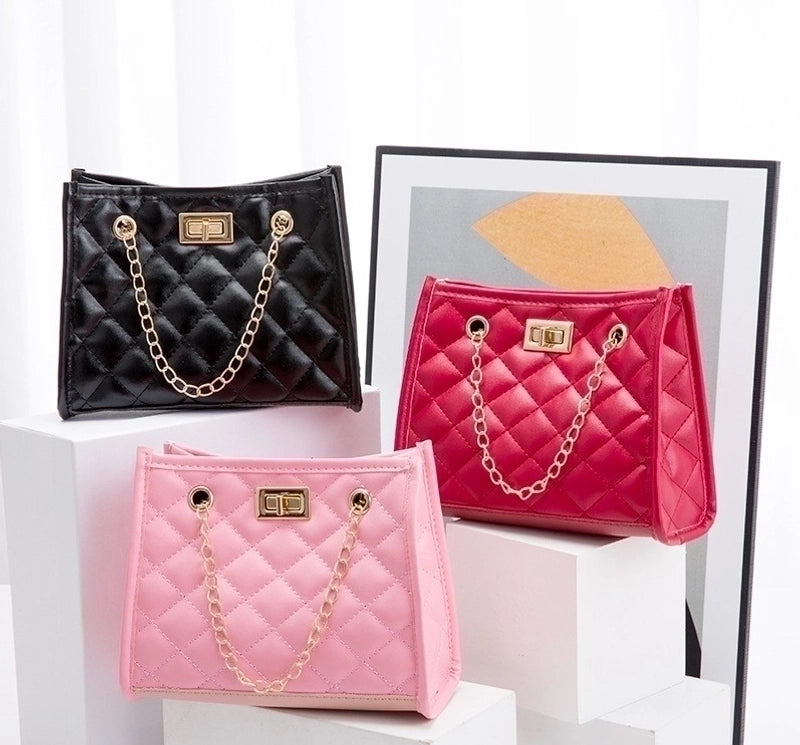 New Fashion Women's Solid Color Geometric Embroidered Bag