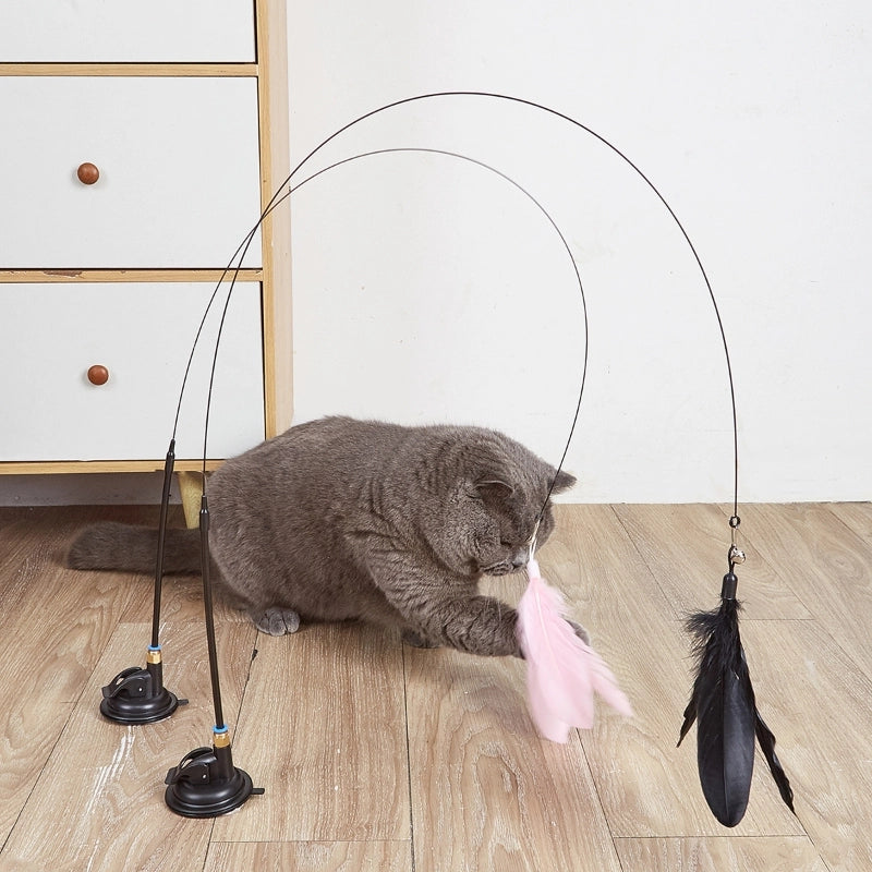 Cat Funny Cat Stick Cat Toy Self-Hi Relieving Stuffy Strong Suction Cup Not Easy To Pour Source