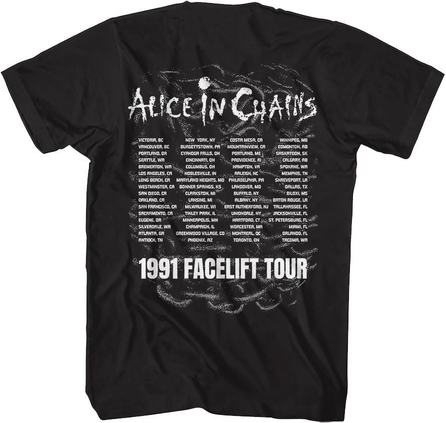 Facelift Tour Front & Back Alice In Chains T-Shirt