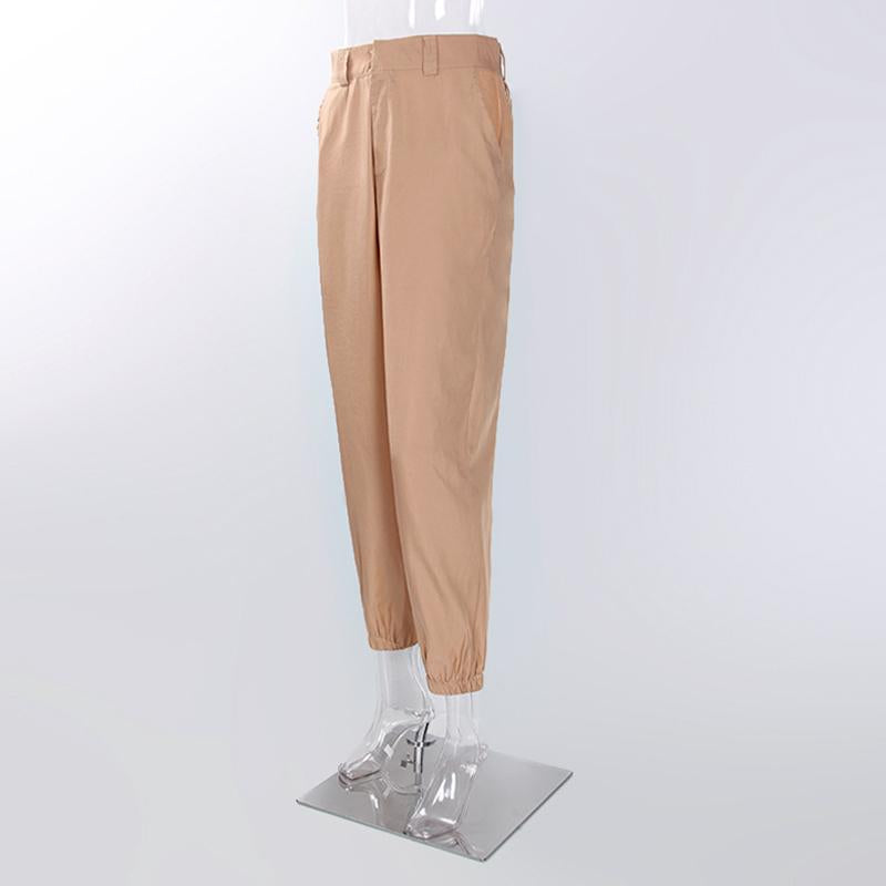 Tapered High Waisted Work Trousers