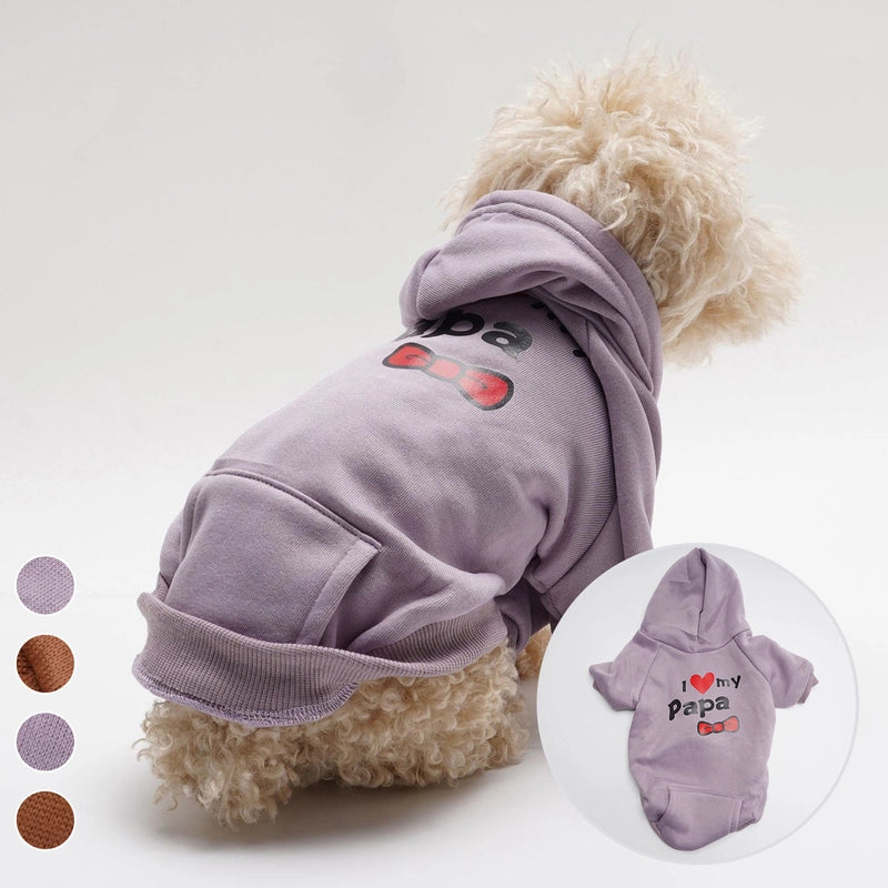Minimalist Polyester Solid Color Pet Clothing