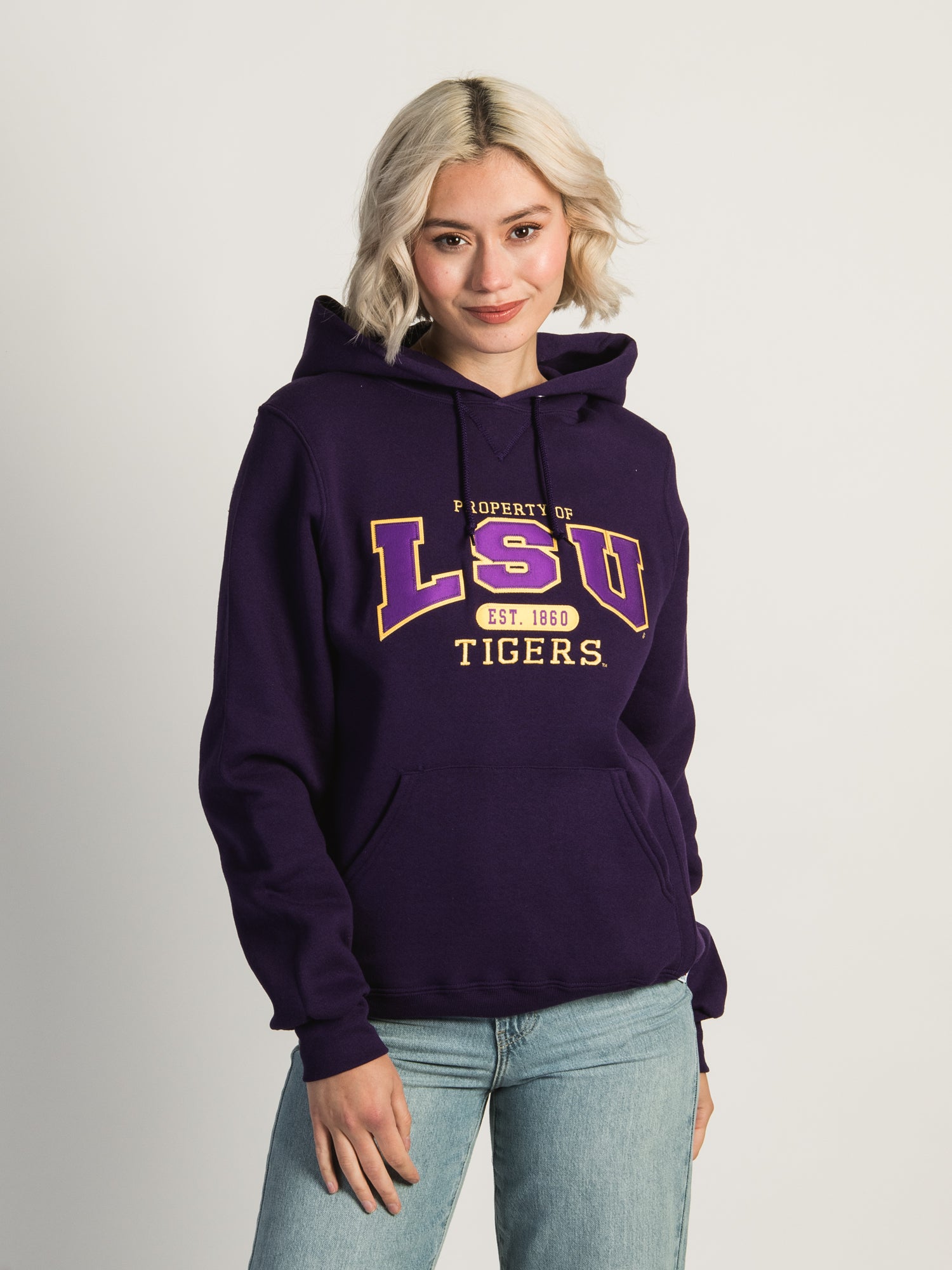 RUSSELL LSU PULLOVER HOODIE