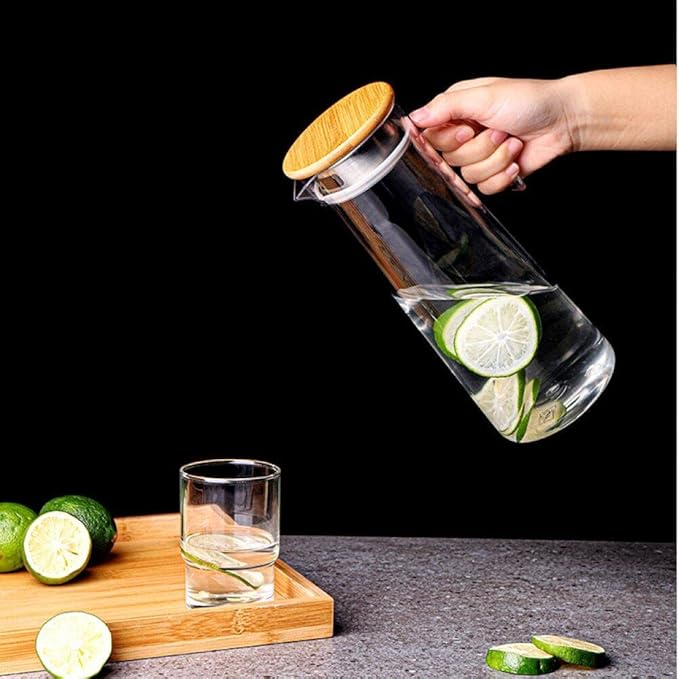 1.3L ERICETION ACRYLIC TRANSPARENT WITH HANDLE & STAINLESS STEEL LID