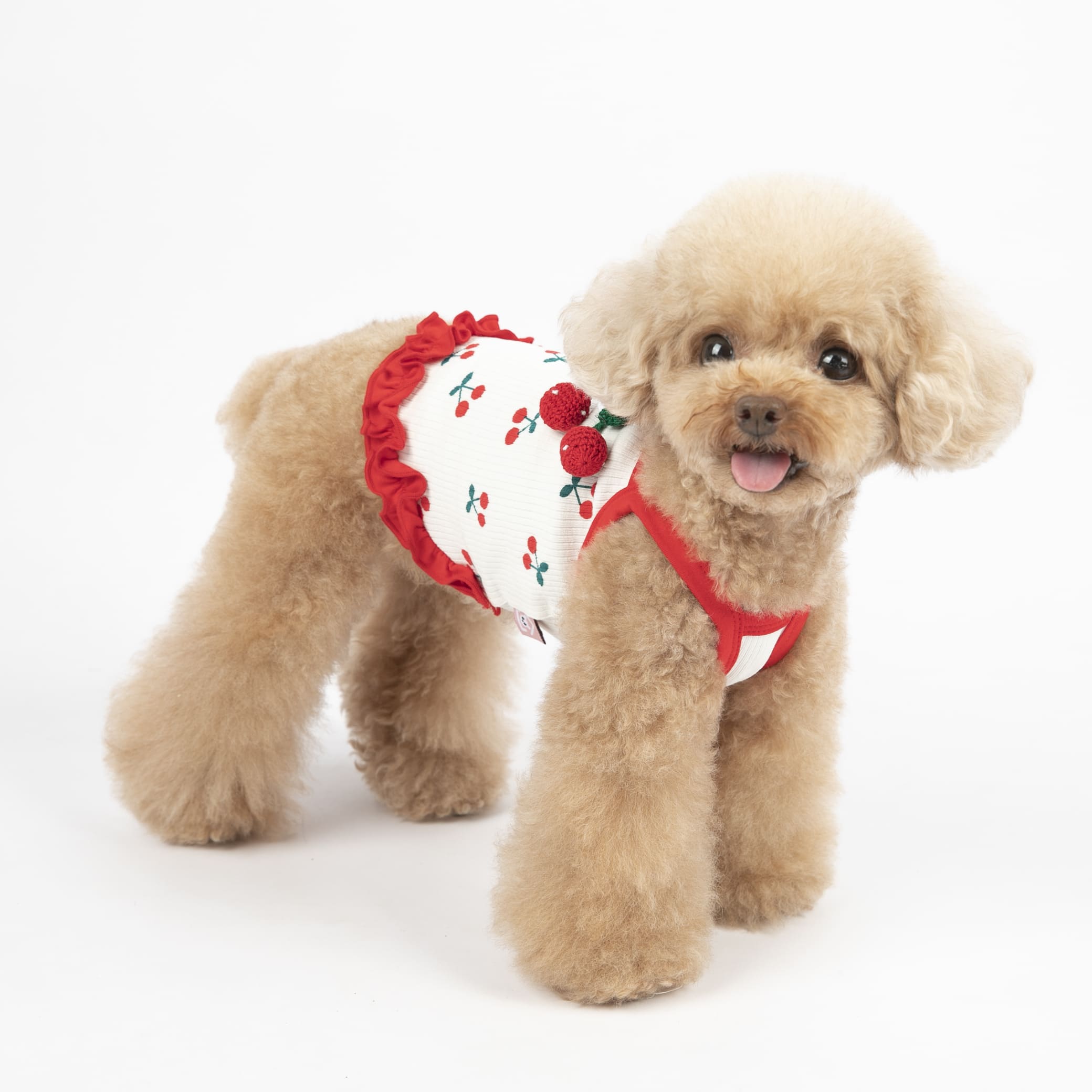 Sweet Cherry Decor Short Dog Cat Vest