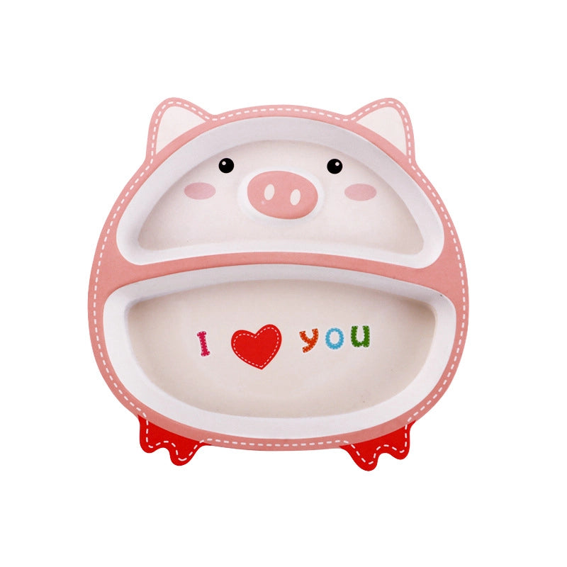 Cute Cartoon Baby Eco-friendly Divider Plate
