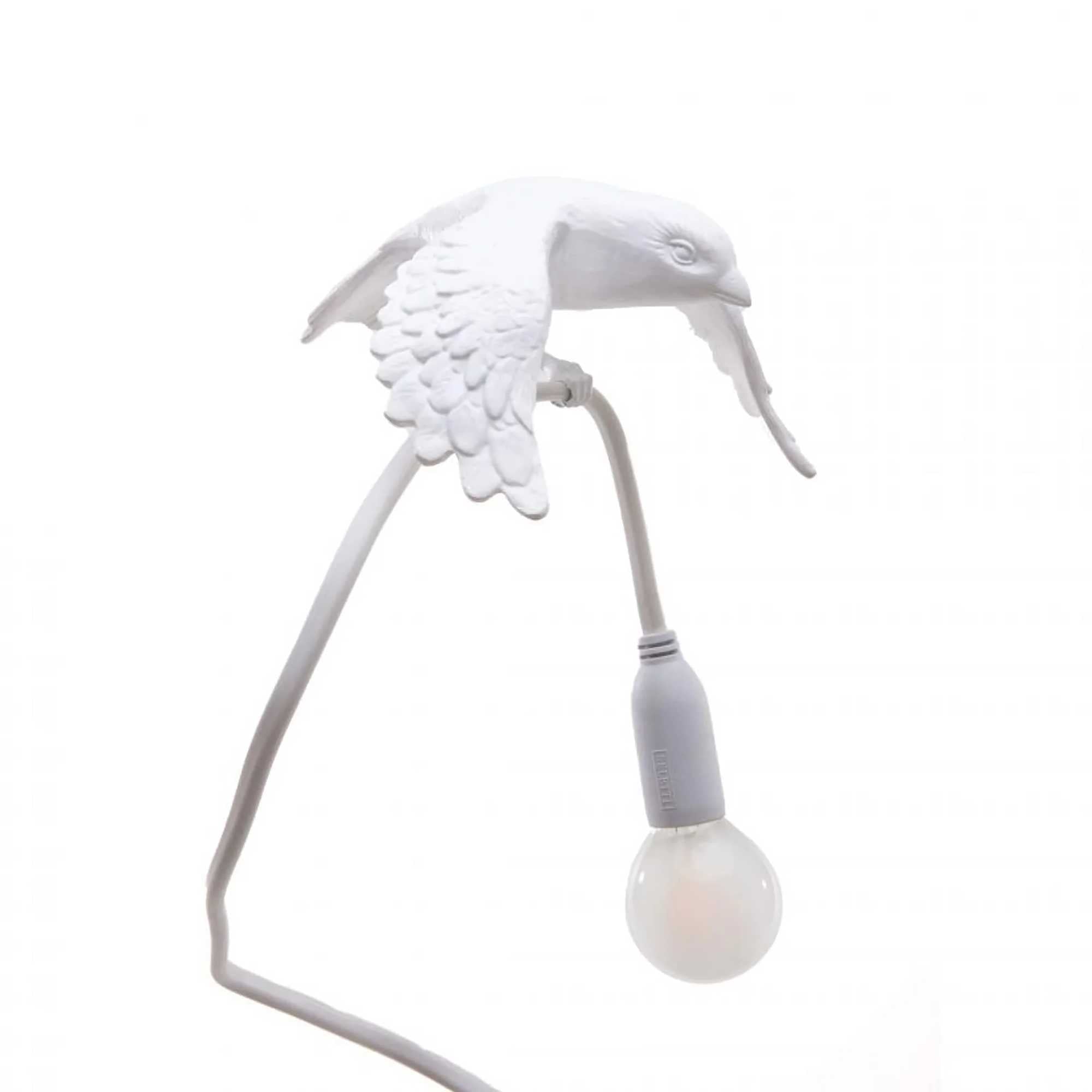 Seletti Sparrow Lamp with Clamp. Taking Off