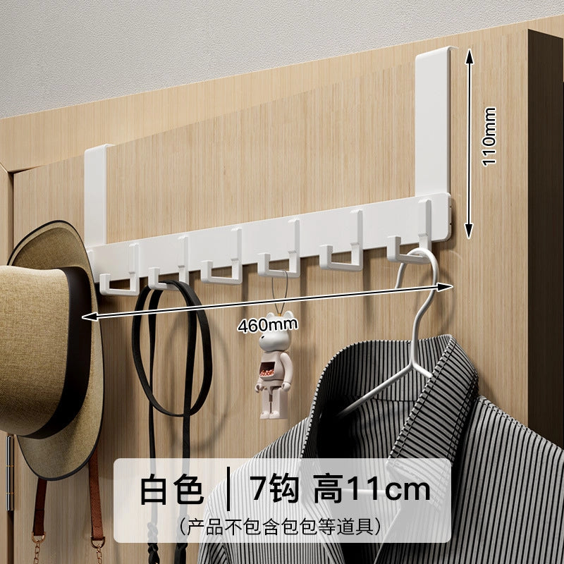 Hook Behind The Door Without Punching Hangers Clothes Storage Rack For Clothes Entry Door Upper Hanging Frame Wall Hanging Clothes Hook Door Back Type