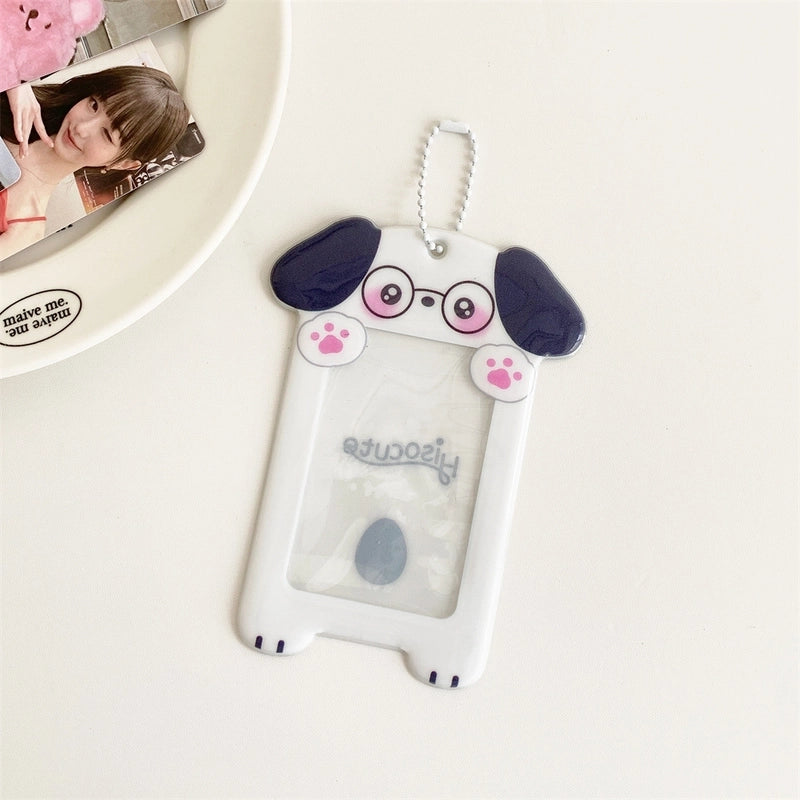Women's Animal Cartoon PVC Hook Loop Card Holders