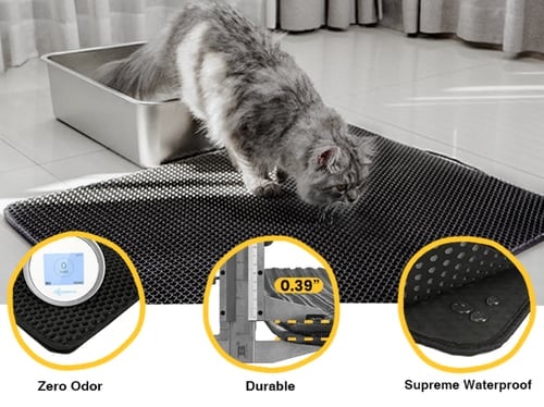 🔥Hot Sale 49% OFF🔥Non-Slip Cat Litter Mat-BUY 3 GET 1 FREEFree Shipping)