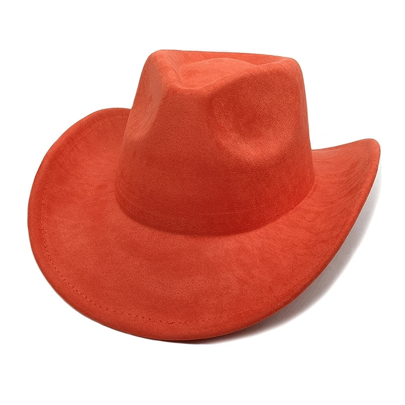 Women's Classic Style Solid Color Flat Eaves Fedora Hat