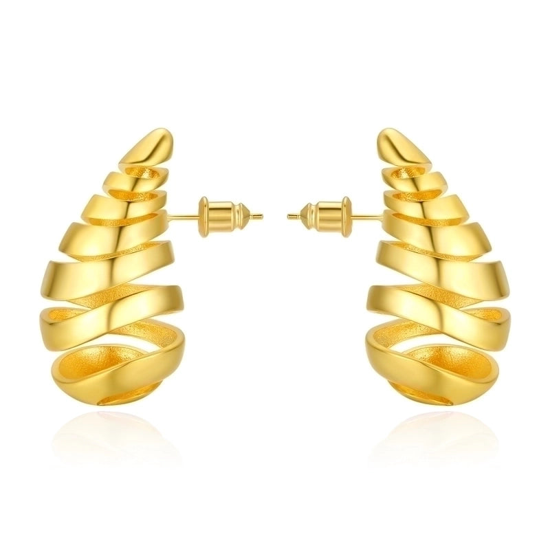 1 Pair Minimalist Commute Water Droplets Plating Stainless Steel Ear Studs