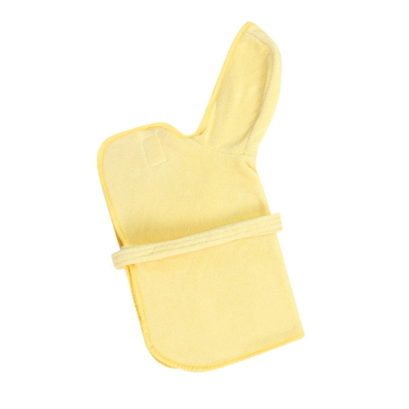 Minimalist Fiber Solid Color Pet Bath Towel