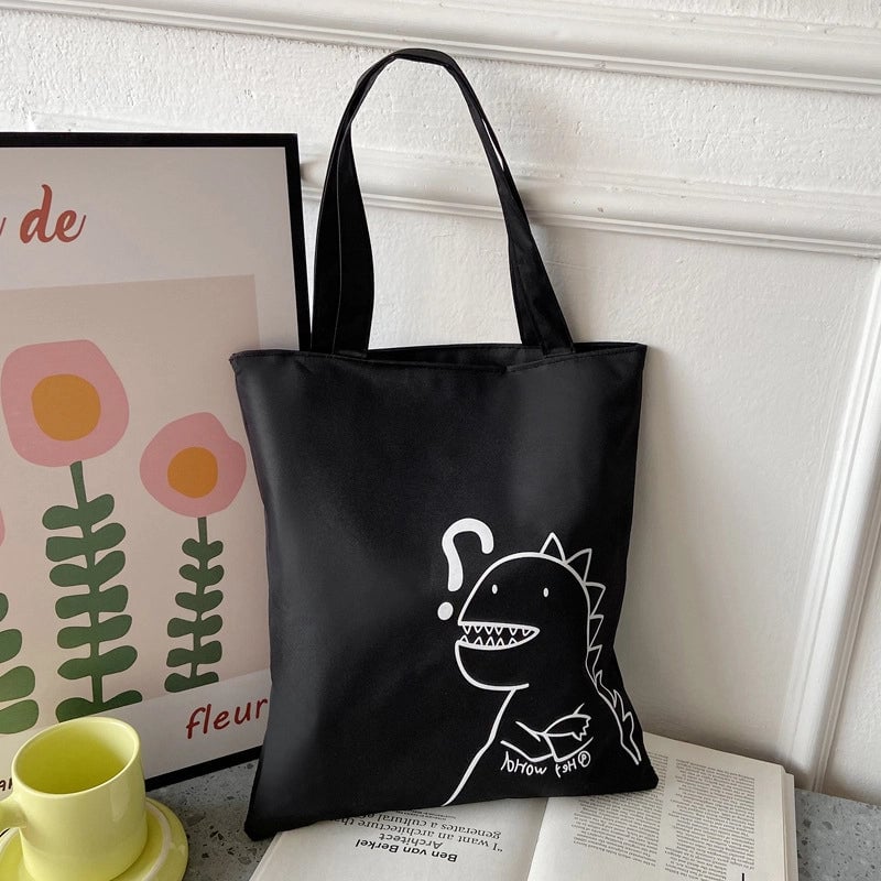 Women's Medium Nylon Animal Streetwear Square Zipper Shoulder Bag