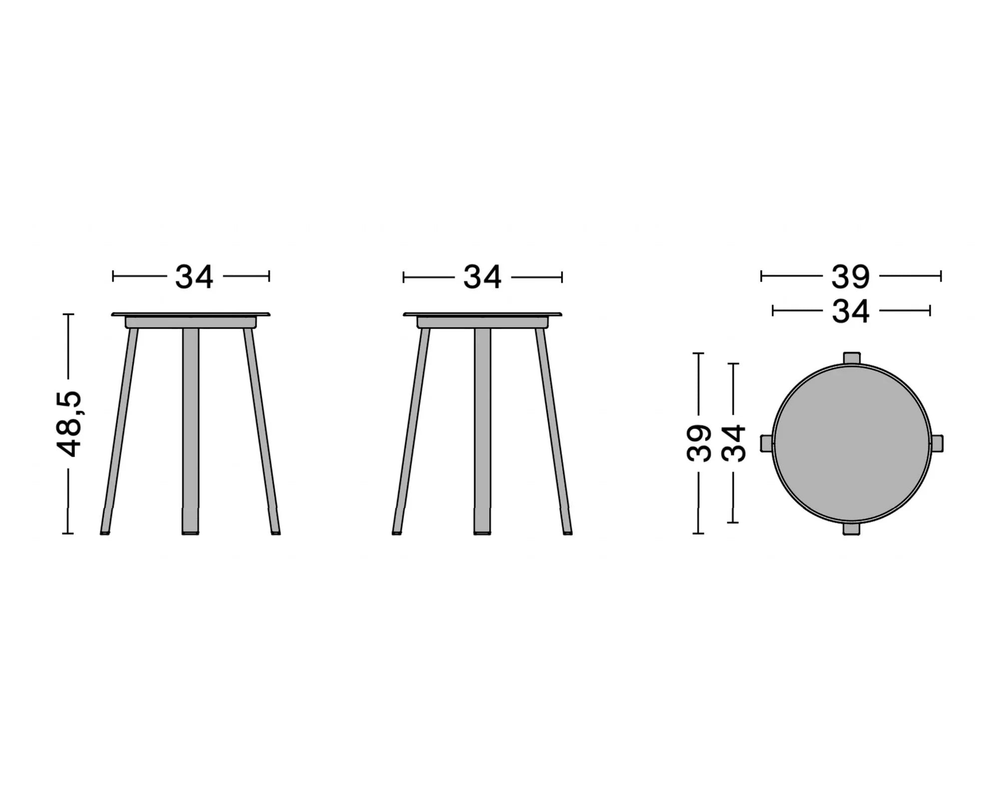 HAY Revolver stool. black