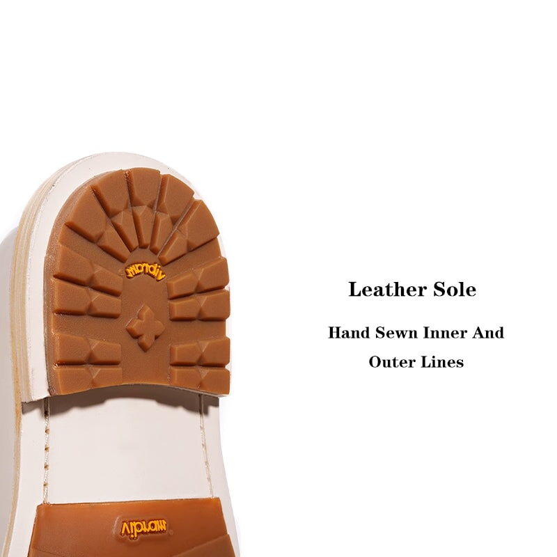 Casual Horsehide Leather Lace-Up Derby Shoes Handmade Oxford Shoes for Women in Black/White