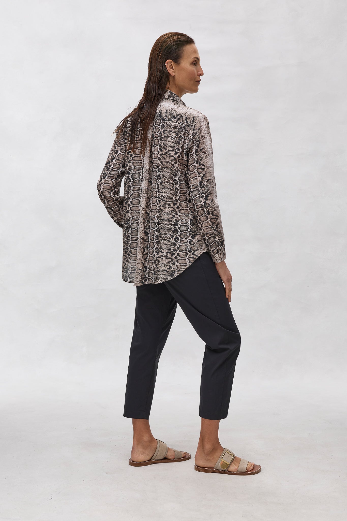 Mela Purdie Soft Shirt Safari Python