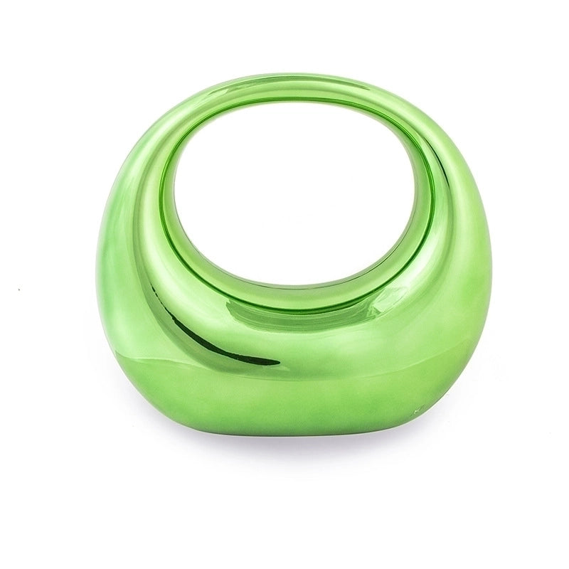 Women's Small Arylic Solid Color Vintage Style Round Lock Clasp Cloud Shape Bag