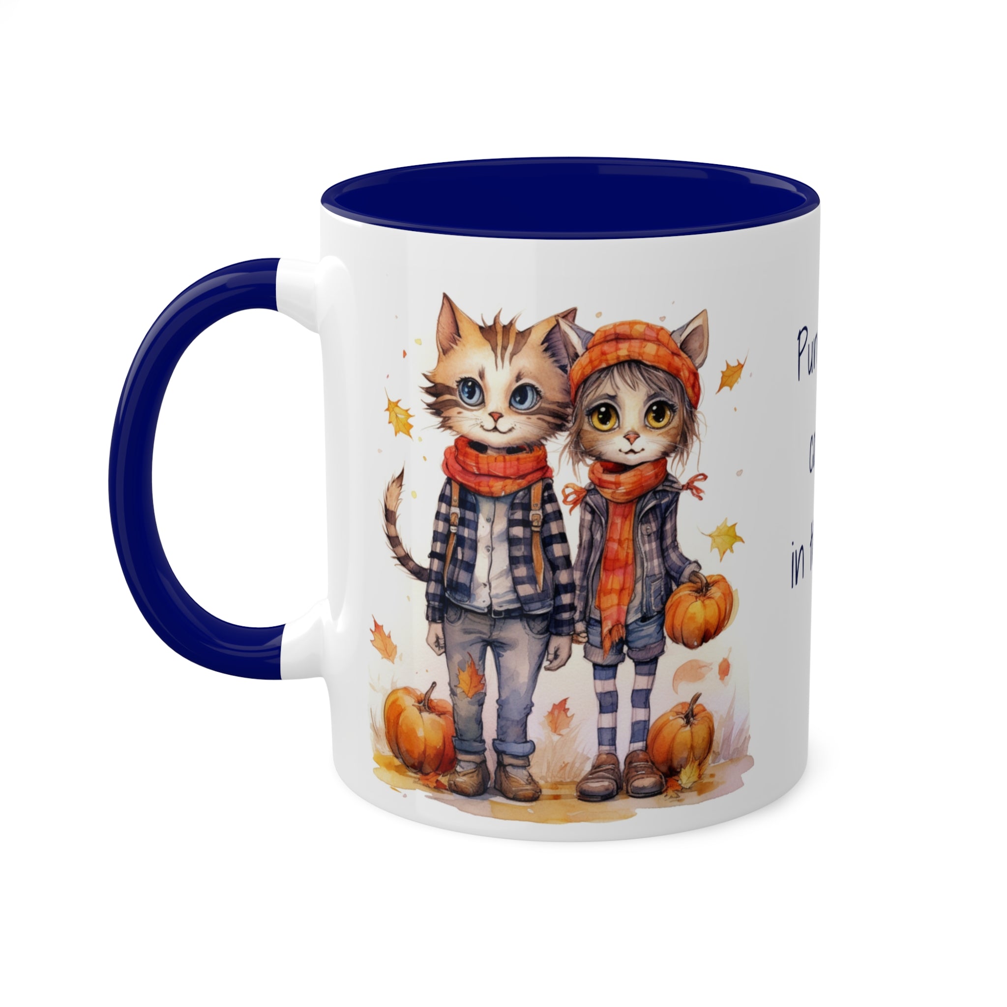 Kurt & Callie Cozy Fall Kitties Mug