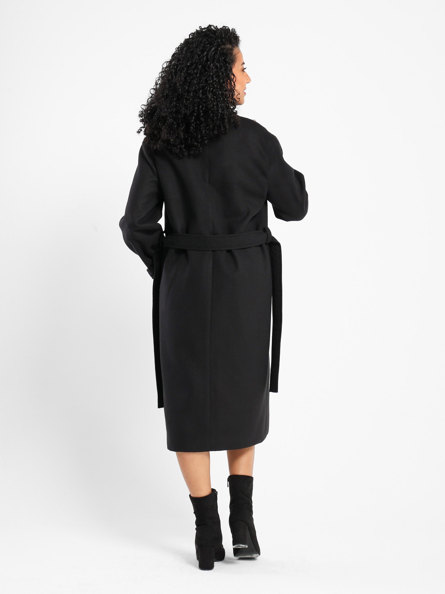 Buckled Sleeve Long Coat