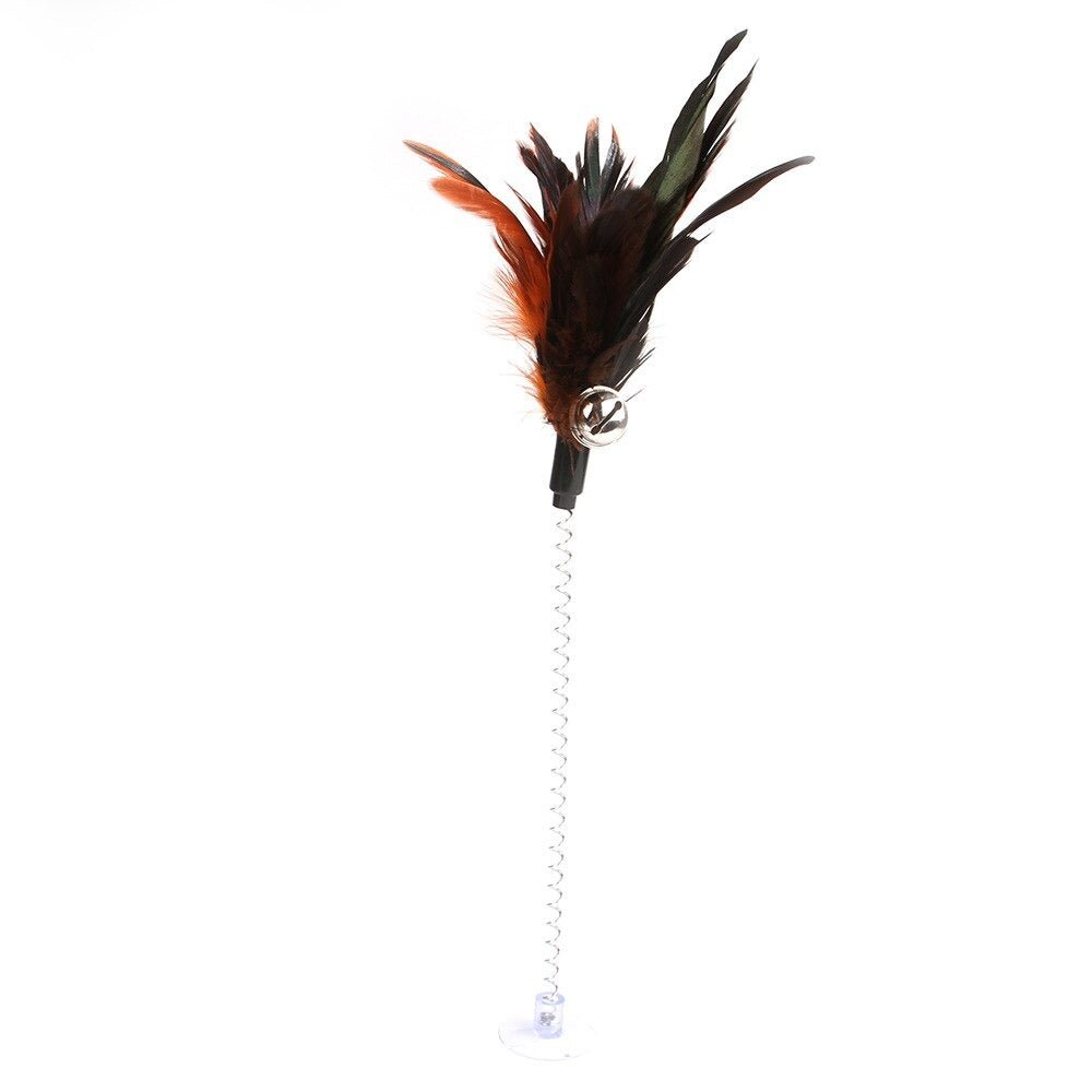 Elastic Feather Bottom Toy