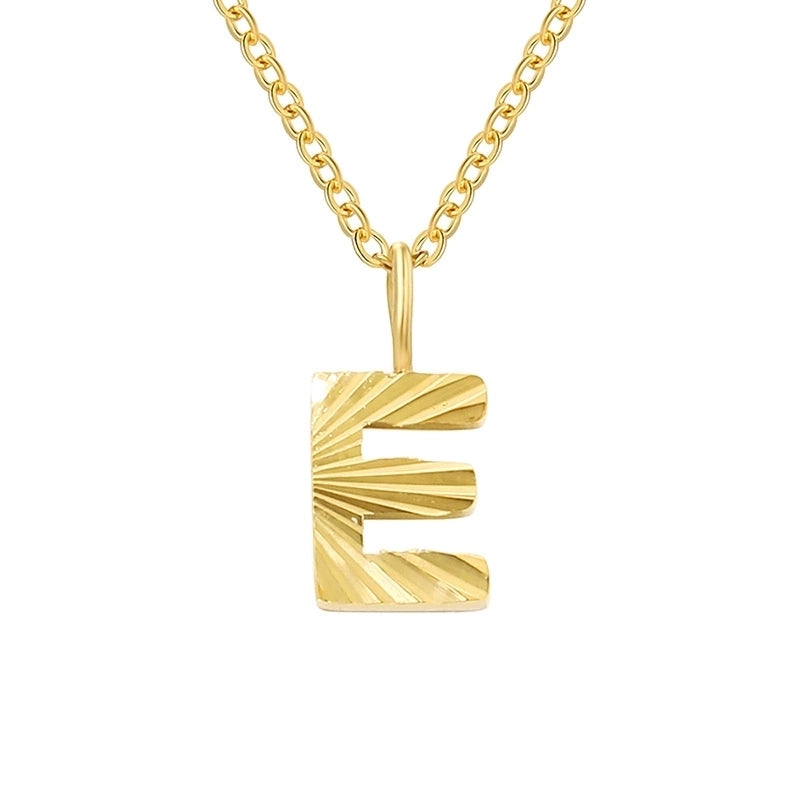 Minimalist Letter Stainless Steel Pendant Necklace In Bulk