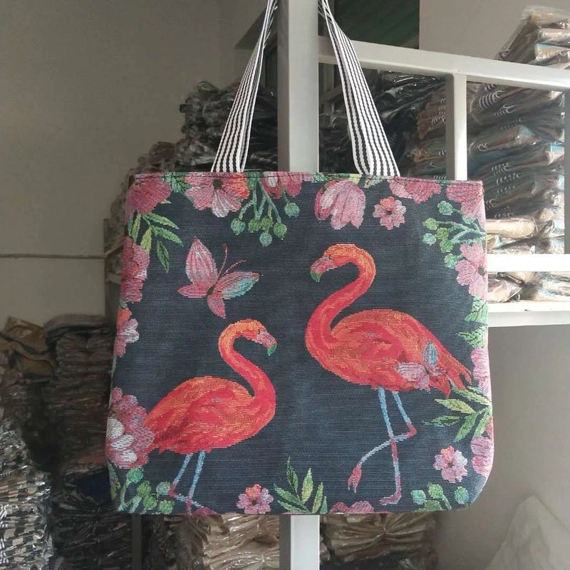 Women's All Seasons Canvas Animal Streetwear Square Zipper Shoulder Bag